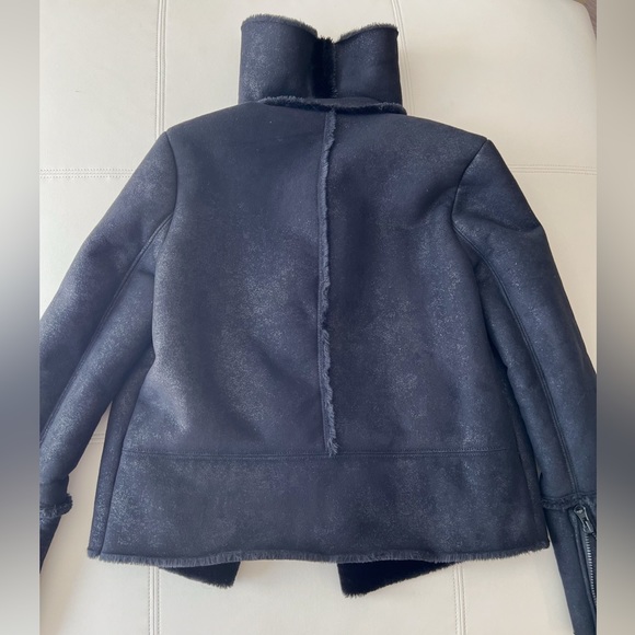 Free People Faux Shearling Moto Jacket - Picture 13 of 14